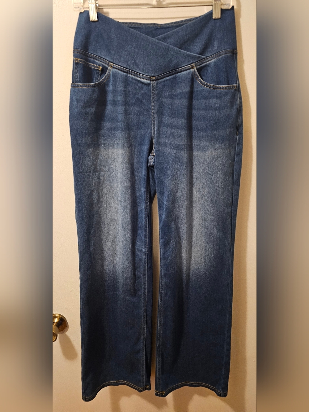 Halara Flex High Waisted Baggy Wide Leg Casual Jeans Women's Size L NWT
